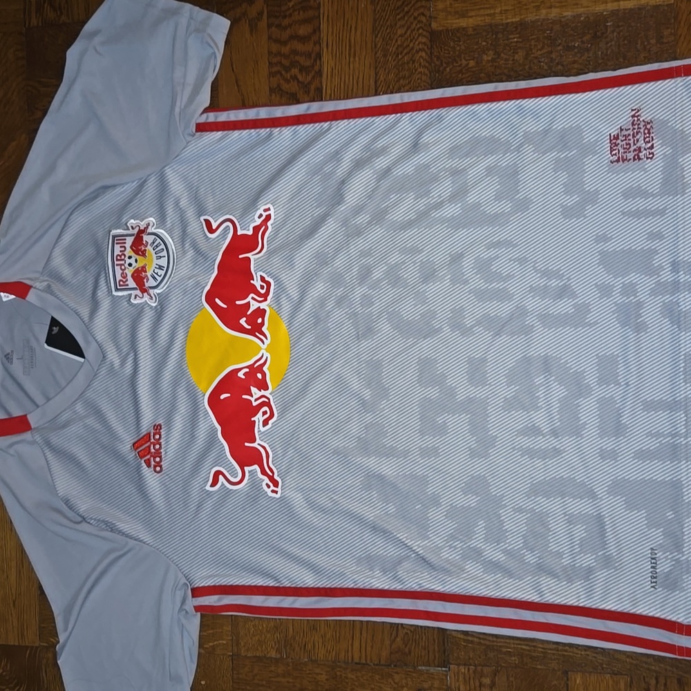 Adidas 2019 New York Red Bulls Jersey Soccer T-shirt Sz Lg